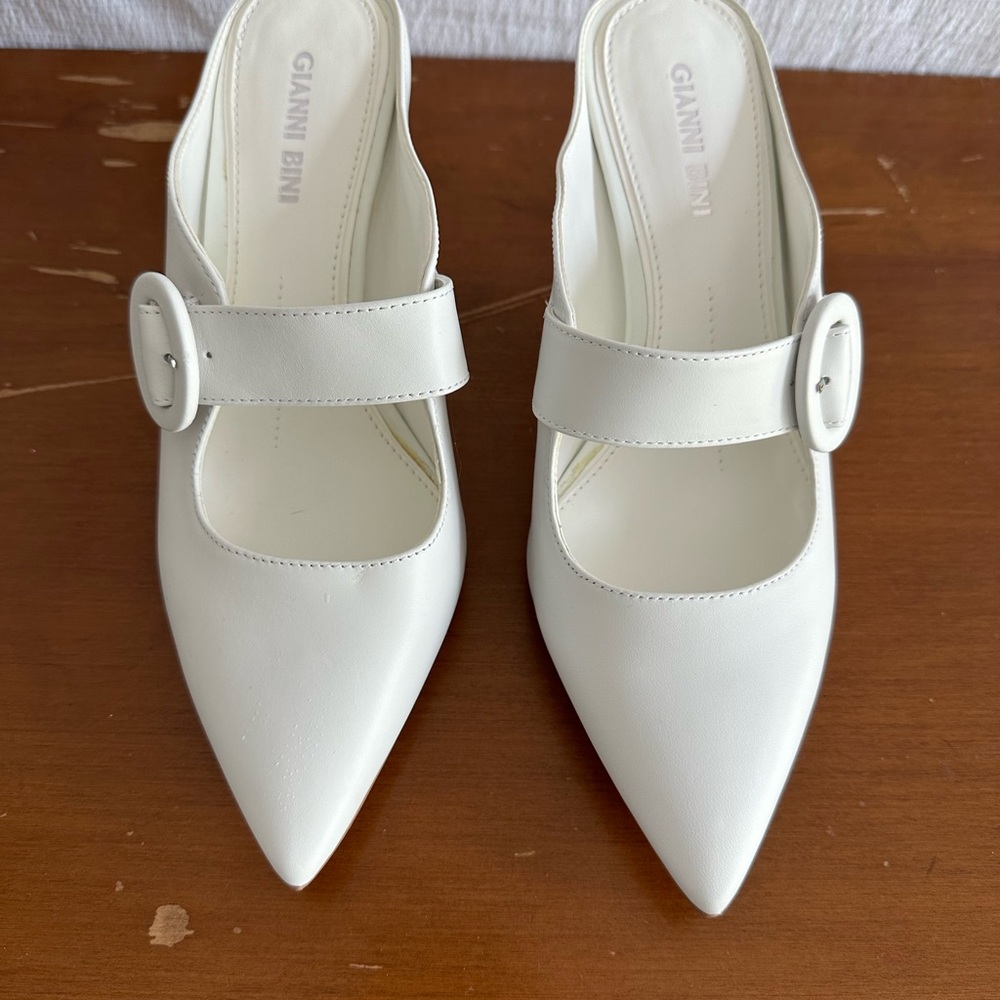 Gianni Bini - White Buckle Heel